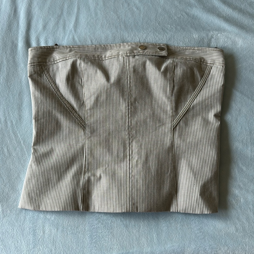 Zara Strapless Striped Top